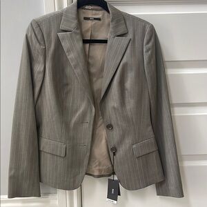 Hugo Boss Gray Pinstripe Blazer